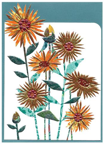 sunflowers, blank