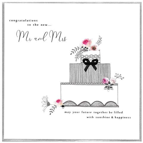 to the new mr & mrs, extra large card