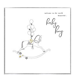 beautiful baby boy, extra large card
