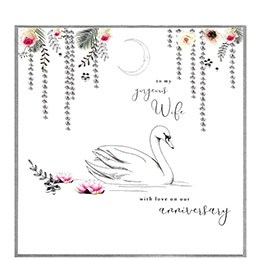 gorgeous wife, anniversary, extra large card