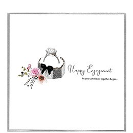 happy engagement, extra large card