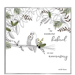 wonderful husband, anniversary, extra large card