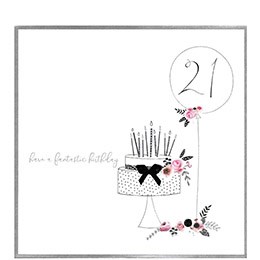 fantastic birthday, 21, extra large card