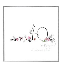 40 and gorgeous, extra large card