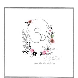50 & fabulous!, extra large card