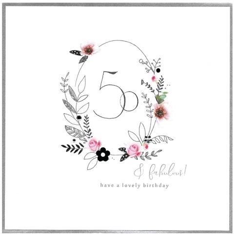 50 & fabulous!, extra large card