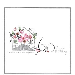 love on your 60th birthday, extra large card
