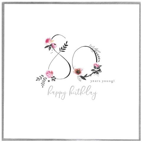 80 years young!, extra large card