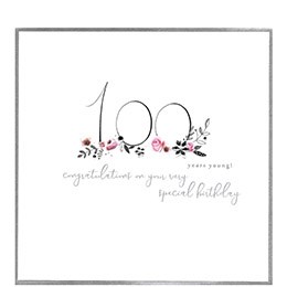 100 years young!, extra large card